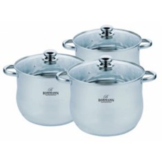 Set oale inox 6 piese, Bohmann, 26 28 30cm foto