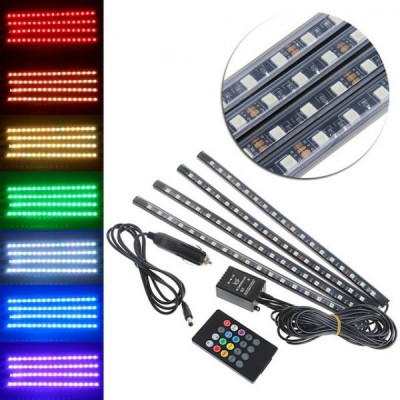 Set 4 benzi LED cu telecomanda inclusa foto