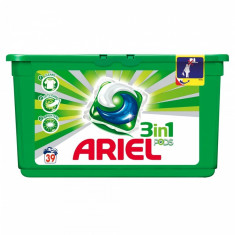 Detergent de rufe Ariel gel capsule Pods Regular, 39 capsule x 29 ml foto