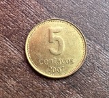 C50 - Moneda foarte veche - Argentina - 5 centavos - 2007