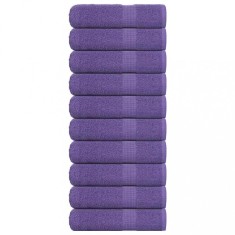 vidaXL Prosoape de duș 10 buc Violet 70x140 cm 360 g/m&sup2; 100% bumbac