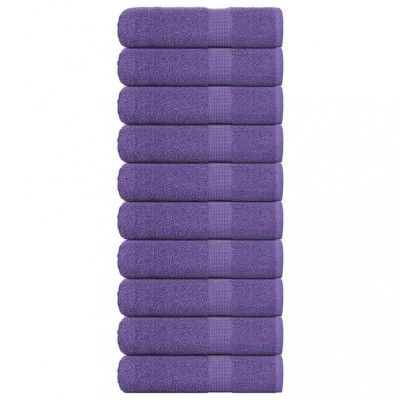 vidaXL Prosoape de duș 10 buc Violet 70x140 cm 360 g/m&amp;sup2; 100% bumbac 136883 foto