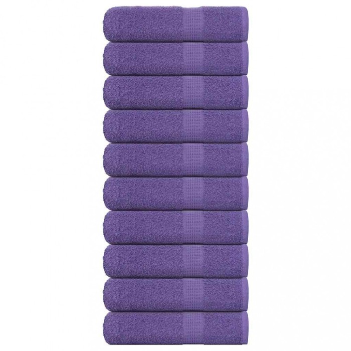 vidaXL Prosoape de duș 10 buc Violet 70x140 cm 360 g/m&sup2; 100% bumbac 136883