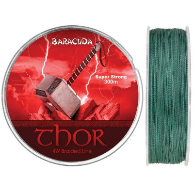 Fir textil Baracuda Thor 300 m, culoare verde foto