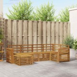 vidaXL Seturi de canapele 6 pcs natural Lemn Solid de Acacia 3375094