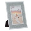 Ramă Foto din Sticlă, Model Oglindă, Glitter, Argintiu, 10x15cm, Oem