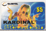 Bnk card Cartela telefonica de colectie - Globtel Internet Kardinal 5 $