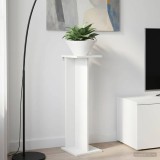 vidaXL Suport pentru plante Alb 25 x 25,5 x 80,5 cm Lemn prelucrat 899642