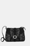 Desigual poșetă POKER FACE POSADAS MI culoarea negru, 25WAXPBH