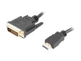 Cumpara ieftin Lanberg HDMI , DVI, D 24+1 Dual Link 4K 30Hz, cablu 1.8m, negru , CA, HDDV, 20CU, 0018, BK