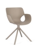 Cumpara ieftin Scaun plastic otel gri Lennon 57x60x82.5h
