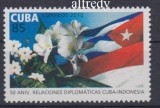 CUBA 2010, Flora, Relatii diplomatice Indonezia, serie neuzata, MNH, Nestampilat