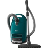 Aspirator cu sac Complete C3 Parquet Flex PowerLine, 4.5l, 890W, verde inchis