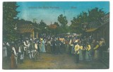 4910 - PUCIOASA, Dambovita, Hora, Folk Dance, Romania - old postcard, CENSOR - used - 1916