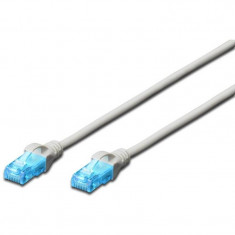 Cablu UTP Digitus Premium Patchcord Cat 5e 1m Gri foto