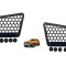 Set ornamente metalice protectie geam spate Dacia Duster II 2018-2024