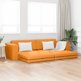 VidaXL Canapea Pat 2 &icirc;n 1 Galben &Icirc;nchis 245x150x60.5 cm Țesătură