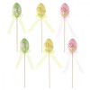Set 6 oua din plastic multicolor 25 cm