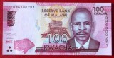 Malawi 100 Kwacha 2024 UNC necirculata **
