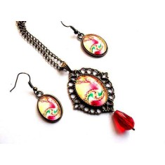 set bijuterii sticla , set bijuterii femei 33169