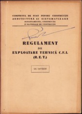C8223N Regulament de exploatare tehnică pentru căile ferate industriale &icirc;nguste ale Departamentului construcții și al materialelor de construcții 1960