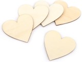 Inimioare din lemn pentru activitati crafts,natur,4x4 cm,20 bucati