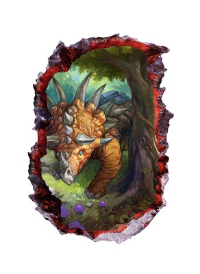 Sticker decorativ cu Dinozauri, 85 cm, 4207ST-1 foto