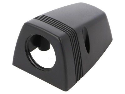 Carcasa aplicata pentru 1x priza auto negru SCI A13-142-15 foto