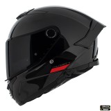 Casca integrala pentru scuter - motocicleta MT Thunder 4 SV A1 negru lucios (ochelari soare integrati) &ndash; tip viziera MT-V-28B XL (61/62cm)