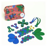 Clixo&reg; joc magnetic de construit - Crew Albastru &amp; Verde (30 piese)