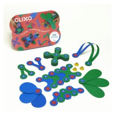 Clixo? joc magnetic de construit - Crew Albastru &amp;amp; Verde (30 piese) foto