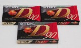 Set de 3 bucati TDK D 90 - casete audio NOI SIGILATE