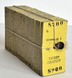 Set sigilat 100 bilete de tren Mestecanis Suceava, pentru veterani de razboi, sigiliu CFR anii 60