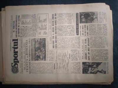 ZIARUL SPORTUL 3 DECEMBRIE 1983 foto