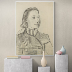 Tablou Poster, Intaglio, Modern, color, Portrait of Nusch Eluard de Pablo Picasso, print pe hartie foto Fine Art foto