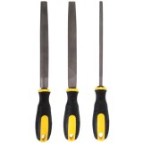 Set pile mixte, 200 mm, dantura mixta, maner bi-material 3 bucati, Topmaster, 360511