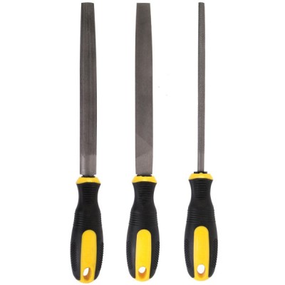 Set pile mixte, 200 mm, dantura mixta, maner bi-material 3 bucati, Topmaster, 360511 foto