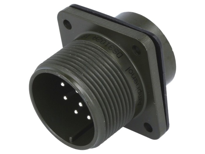 Conector circular dimensiune 18, 10 pini