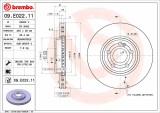 BREMBO 09.E022.11 PRIME LINE - UV Coated Disc frana