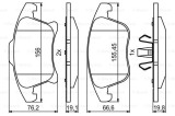 BOSCH 0 986 494 837 set placute frana,frana disc