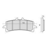 Placute frana sinter Aprilia RSV4 1000 fata Cod Produs: MX_NEW 225102923RM