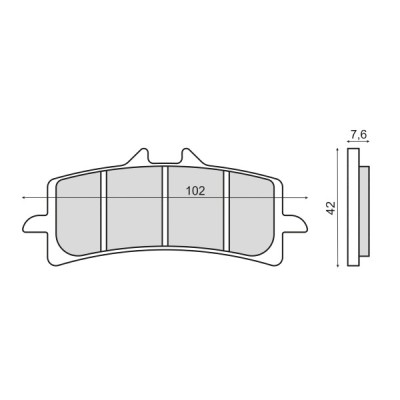 Placute frana sinter Aprilia RSV4 1000 fata Cod Produs: MX_NEW 225102923RM foto