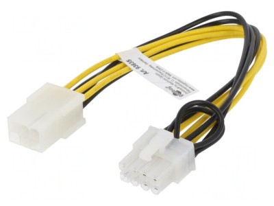 Cablu de Alimentare PCIe 6pin la 8pin 0.2m foto