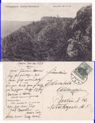 Ilustrata Germania-Thuringer Wald-1910 foto