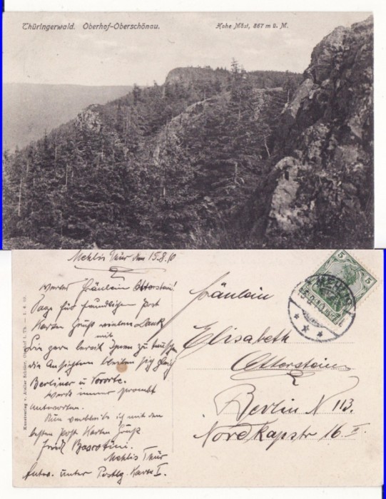 Ilustrata Germania-Thuringer Wald-1910