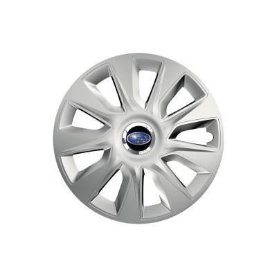 Set 4 capace roti Cu Inel Cromat Stratos R16 pentru gama auto Subaru foto