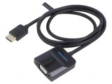 Convertor HDMI la VGA 1m negru - ABS