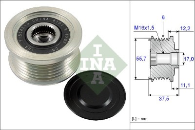 INA 535 0226 10 Sistem roata libera, generator foto
