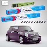 Cumpara ieftin Ștergătoare Mini One R50 R53 Facelift 2004-2006 | Set Față și Spate Flat &ndash; TeamCar&reg;