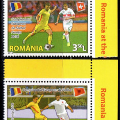 ROMANIA 2016, Campionatul European de Fotbal - Franta, MNH, serie neuzata, 2108